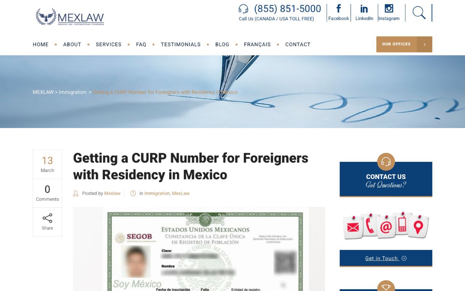 MexLaw CURP办理指南