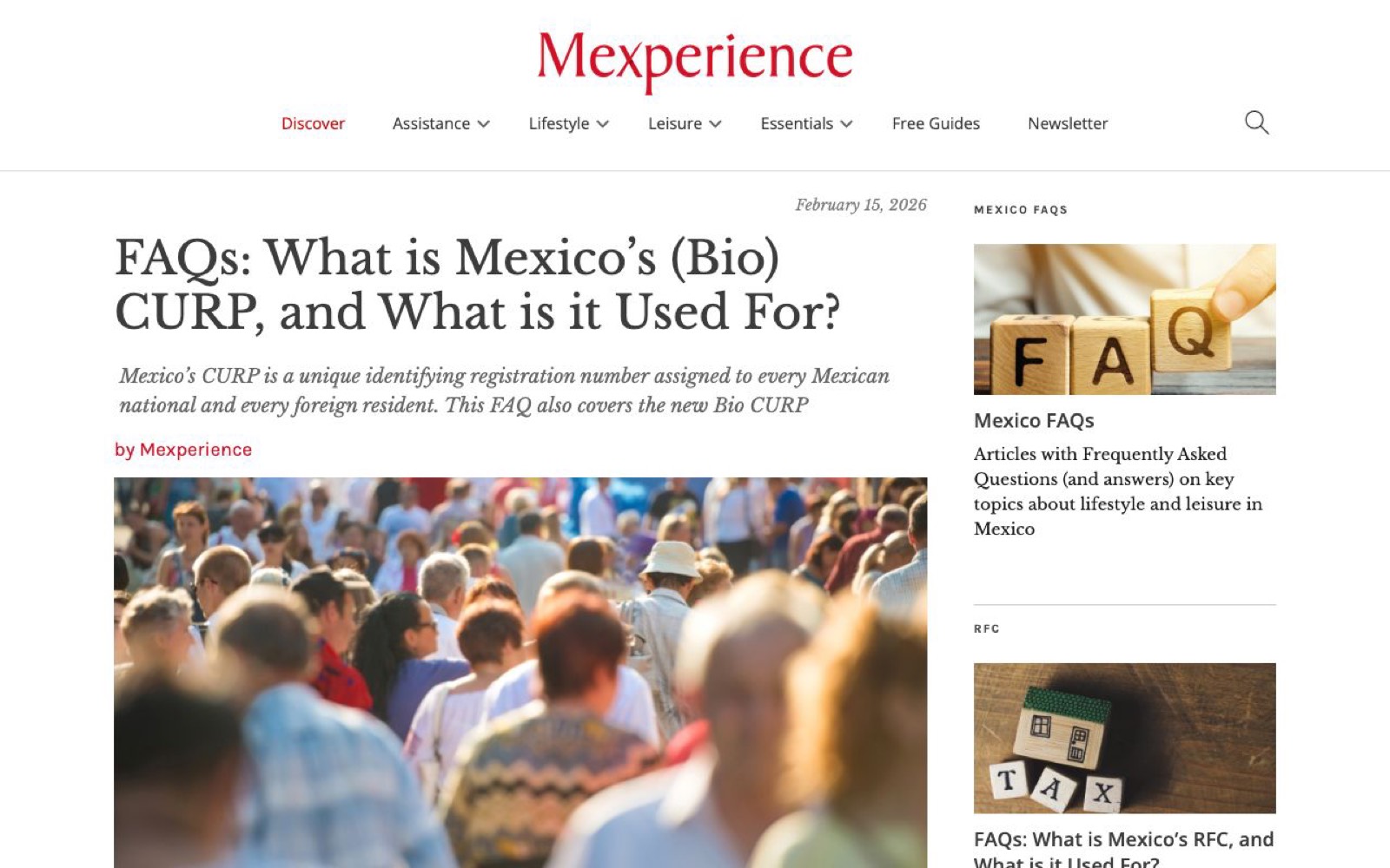 Mexperience CURP详解文章