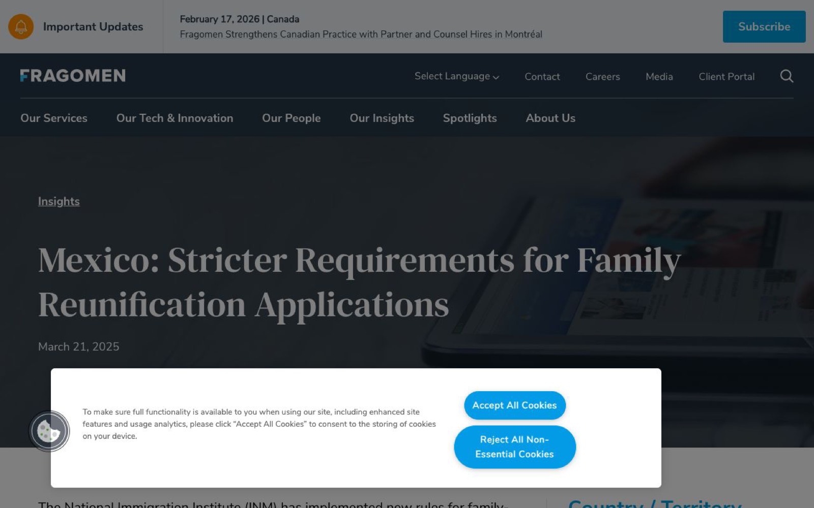 Fragomen家庭团聚新规