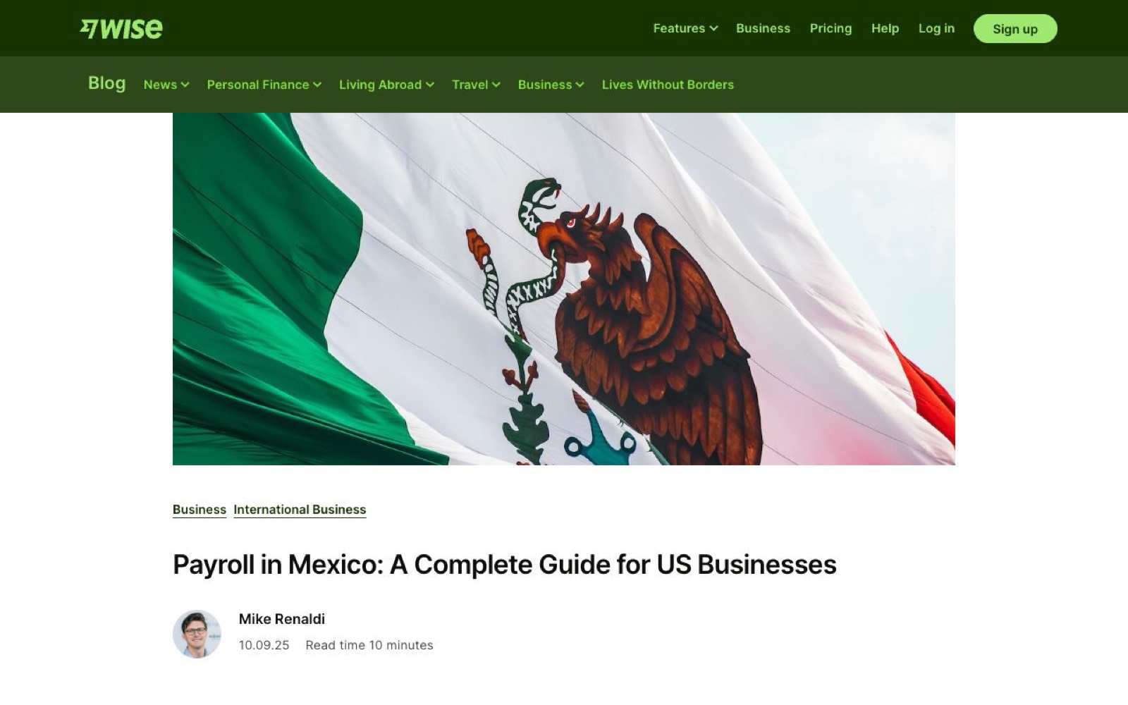 Wise墨西哥薪资指南