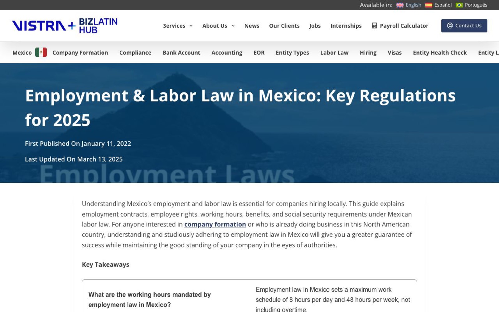 Biz Latin Hub劳动法指南