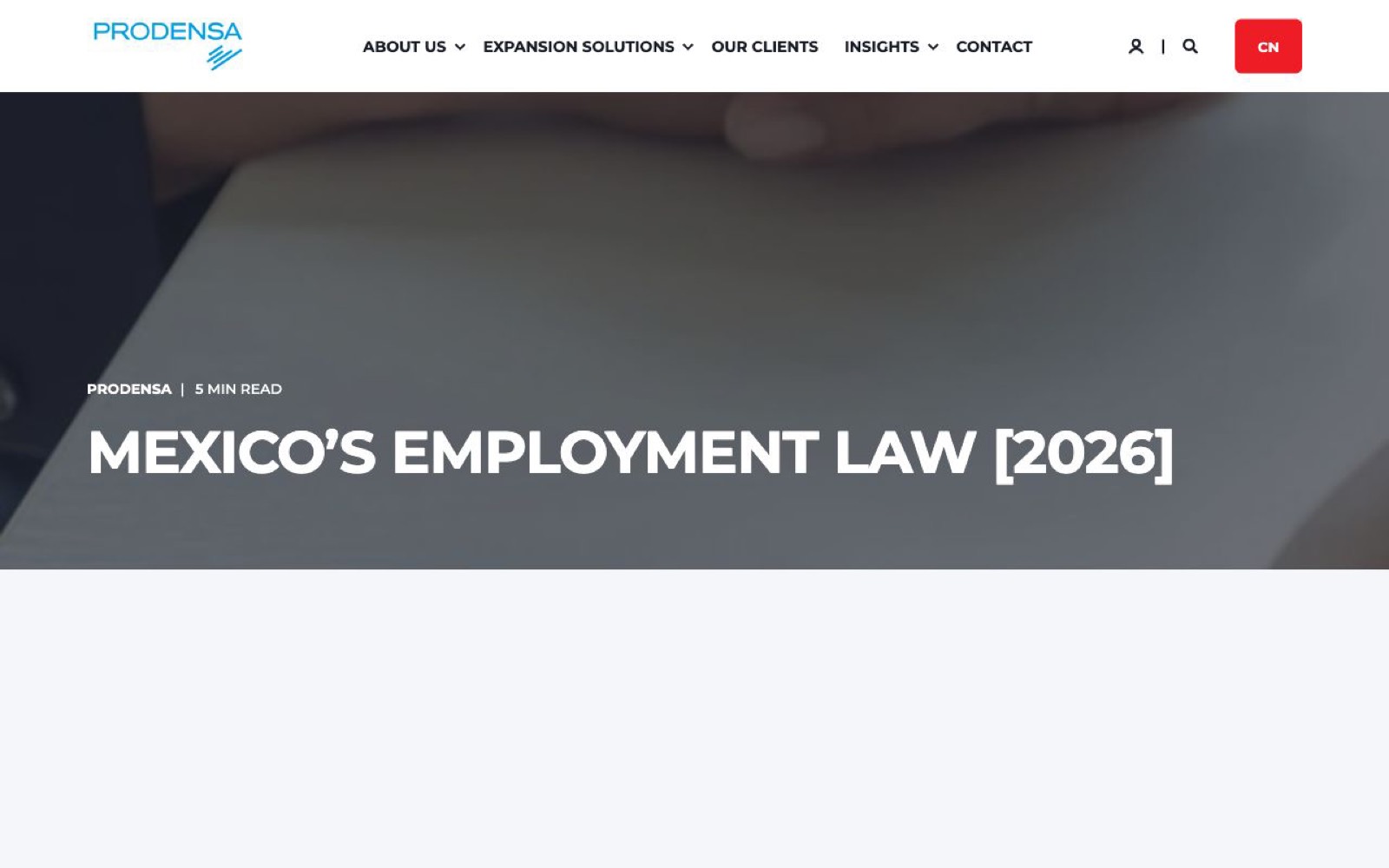 Prodensa墨西哥劳动法指南