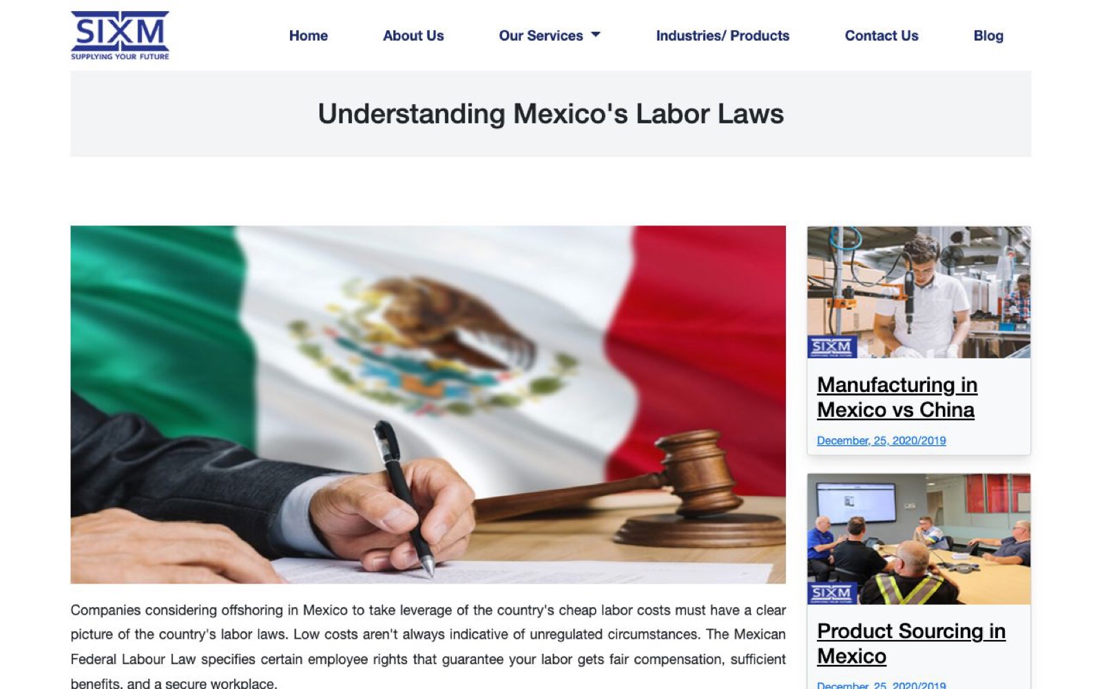 Six Mexico劳动法指南