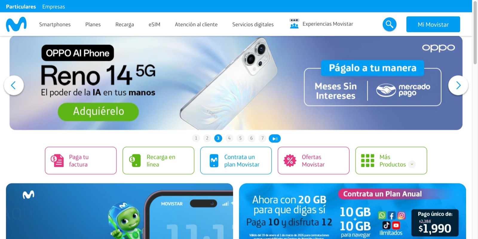 Movistar Mexico官网