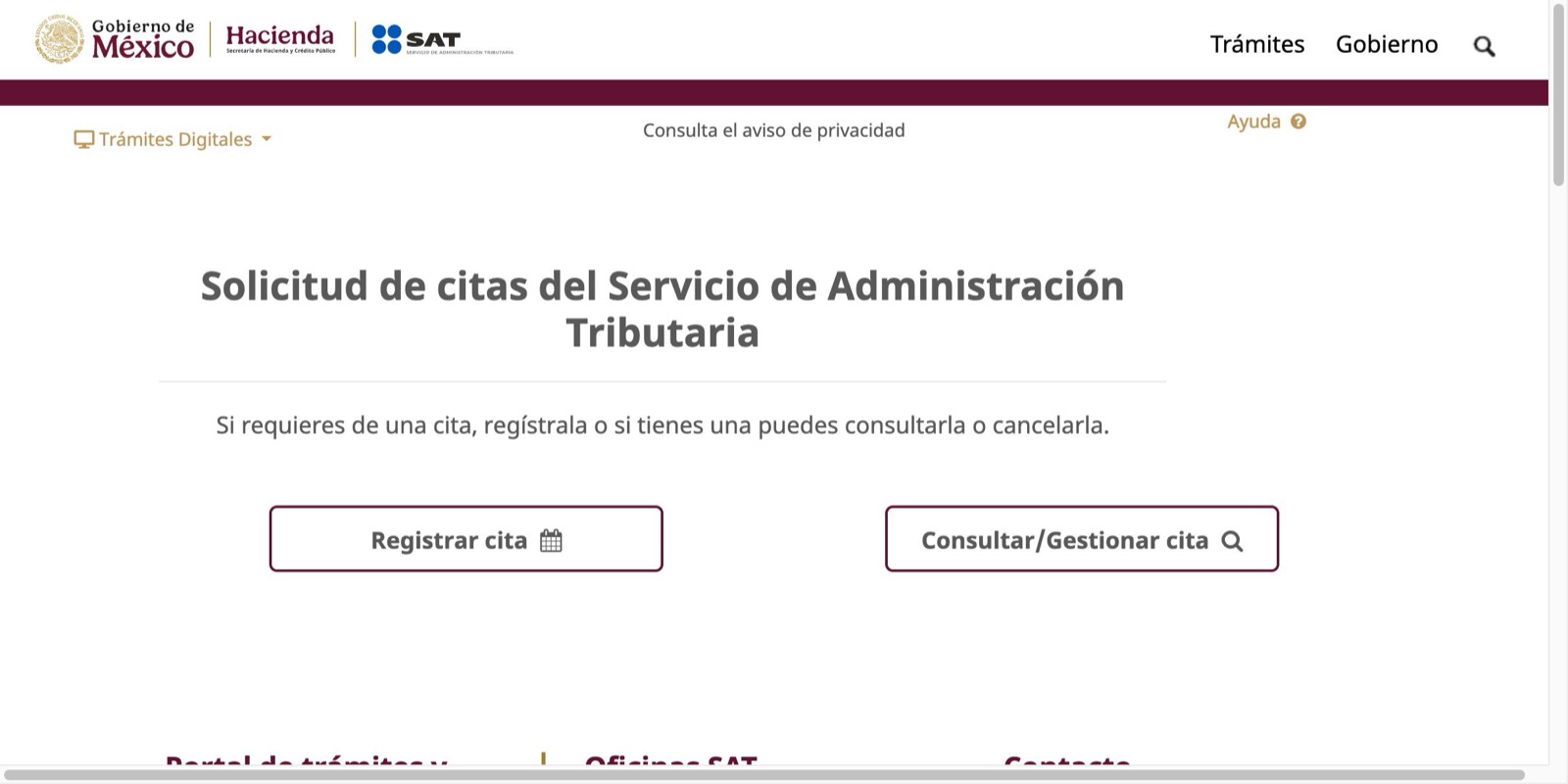 SAT预约系统首页