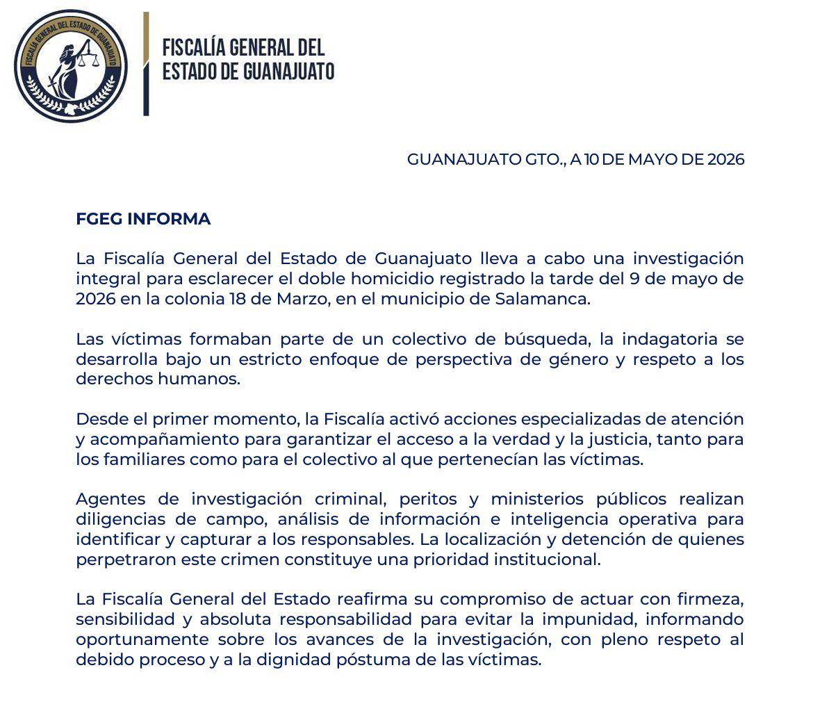 $!Asesinan en Salamanca a Patricia Acosta y Katia Jáuregui, madre e hija integrantes de colectivo de búsqueda