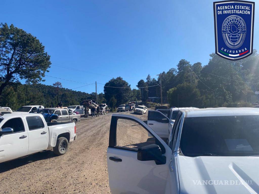 $!Atacan a agentes de Chihuahua que resguardaban a familias desplazadas de Durango