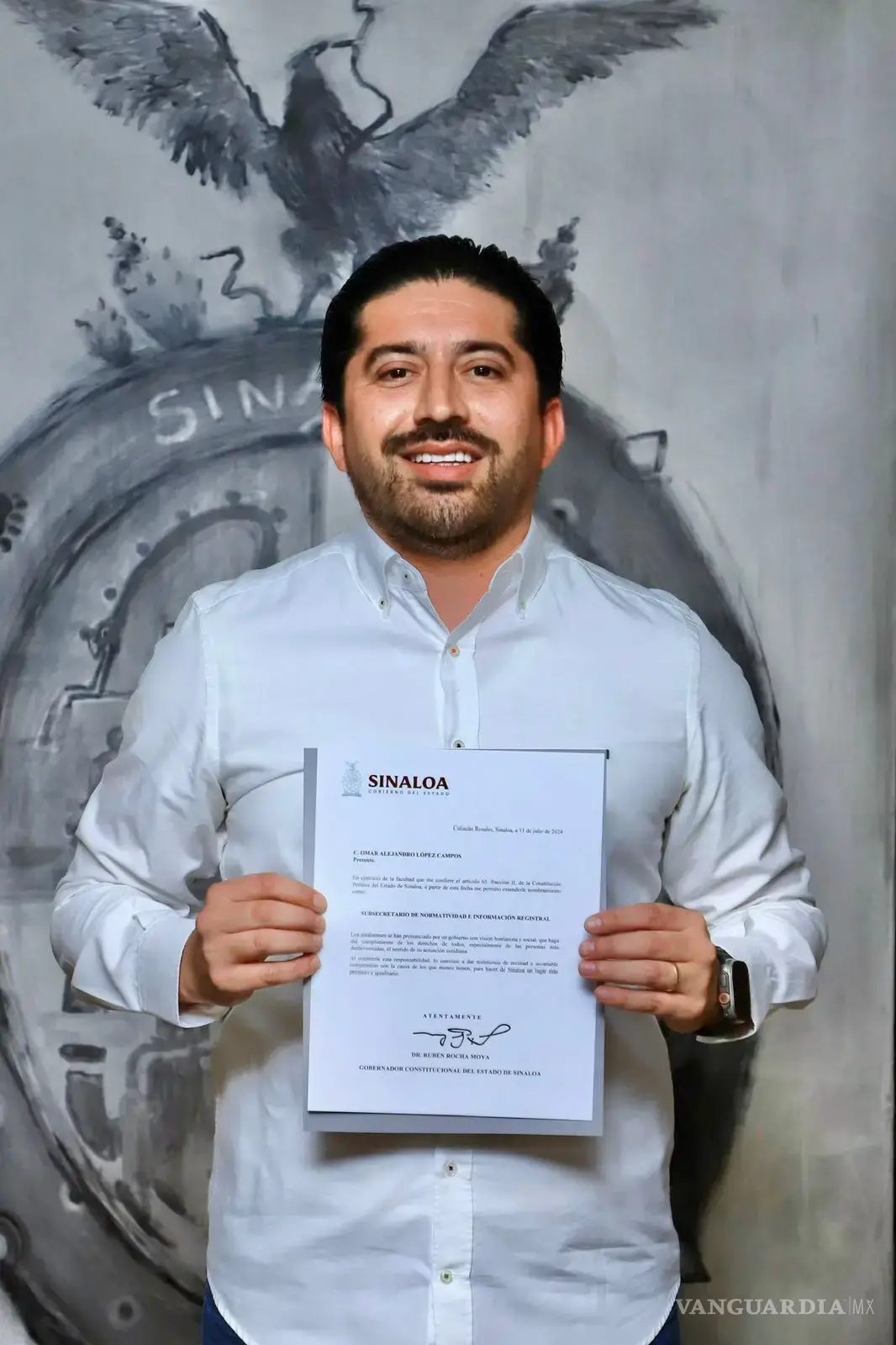 $!Él es Omar Alejandro López Campos, el suplente de Enrique Inzunza, ligado al círculo de Rubén Rocha Moya