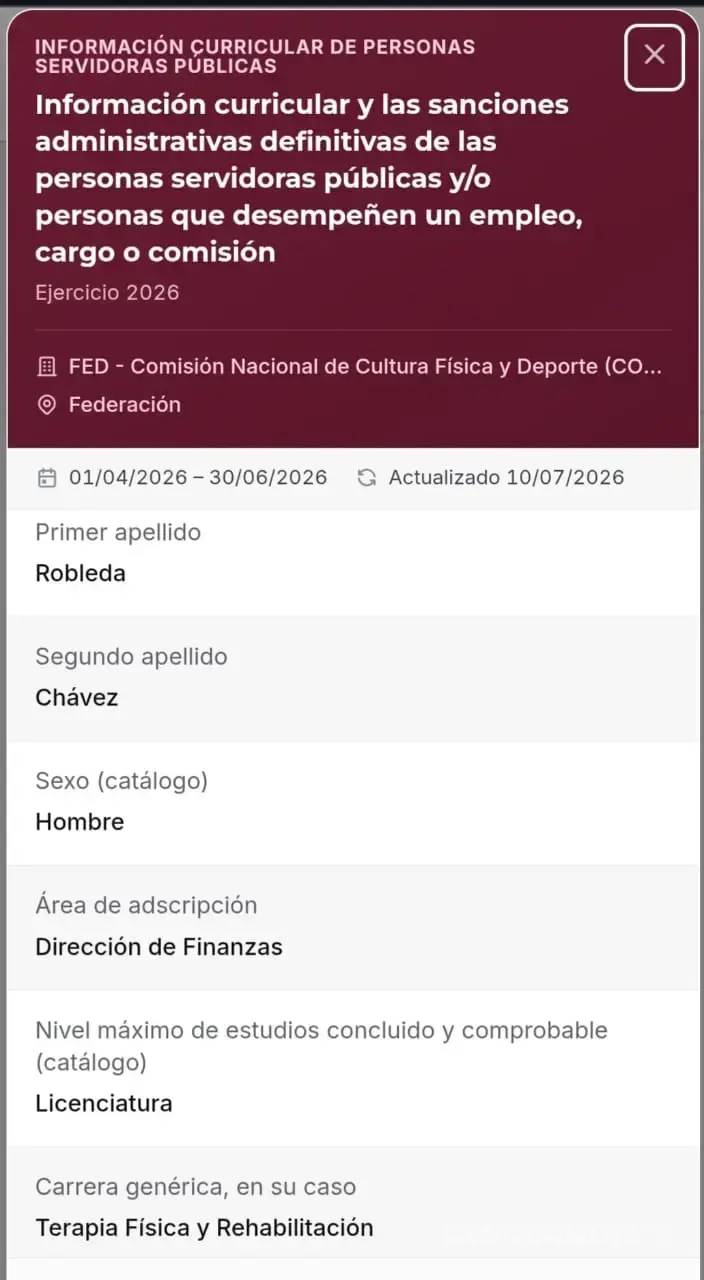 $!Funcionario de la Conade transfirió por error más de 11 millones de pesos a una cuenta en España