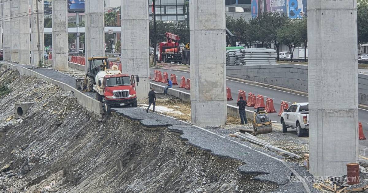 降雨导致山体滑坡，距离蒙特雷地铁4号线施工区仅一步之遥