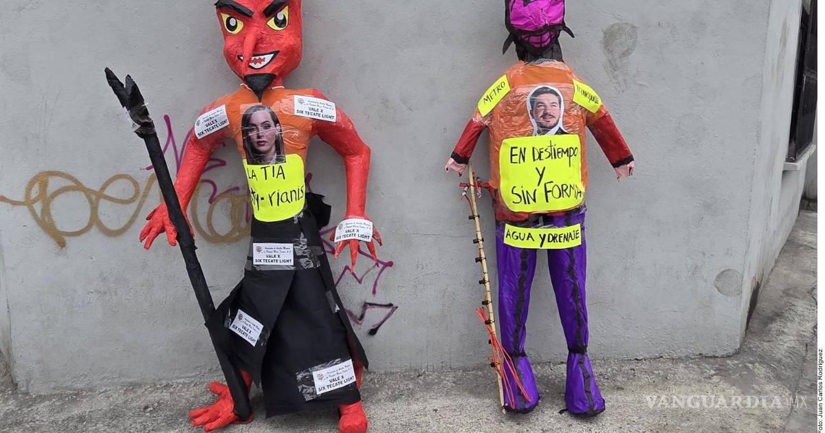 新莱昂州的‘犹大焚烧’活动中加西亚与罗德里格斯遭焚烧