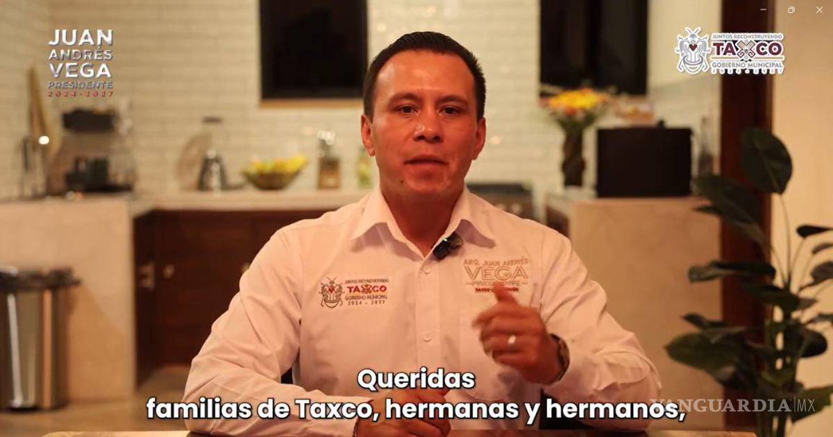 塔斯科市市长胡安·安德烈斯·维加·卡兰萨重现于世，向民众传达信息