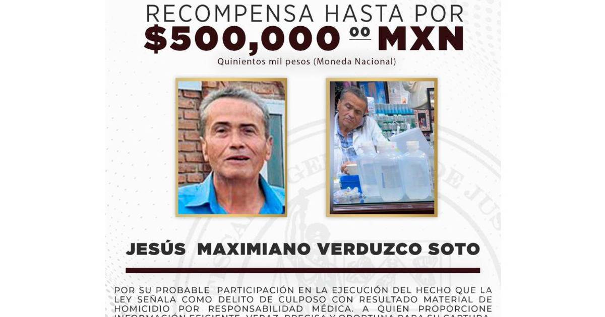 哈利斯科州提供50万比索悬赏追捕涉嫌因维生素注射导致死亡的医生